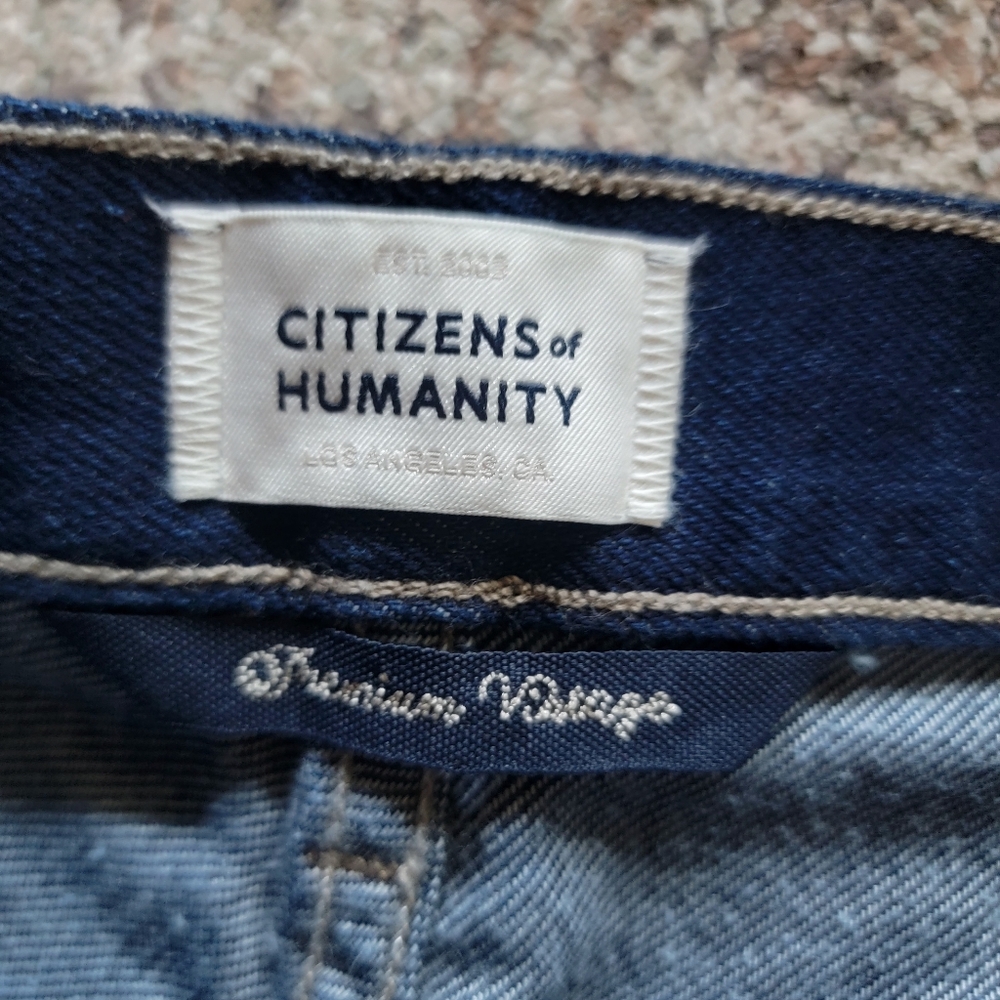 New Citizens of Humanity Petra Pleated Denim Trousers Wide Leg Jeans Size 28 - Picture 12 of 16